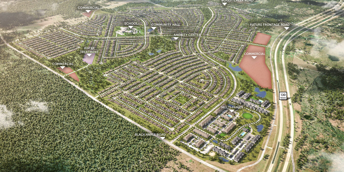 Blue Sky Master-planned Community Aerial Rendering