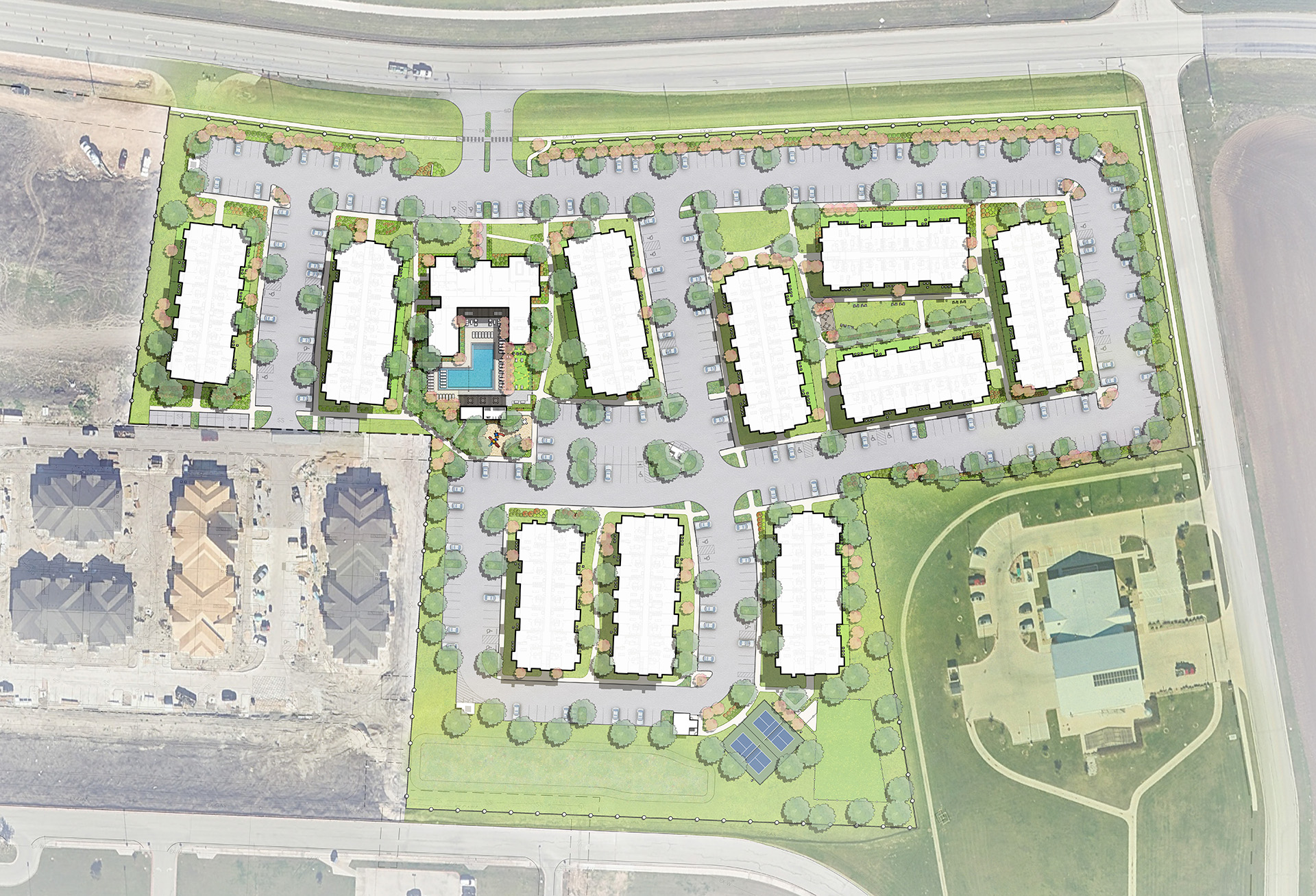 Local at Harvest Ridge Site Plan Rendering